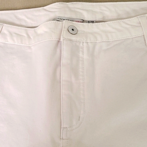 Isaac Mizrahi Live White Ankle Jeans Size 24W NWOT Plus - Picture 3 of 7